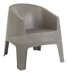 Silla Sillon De Exterior Garden Life Ibiza Rattan Sintetico x 2 unid Gris