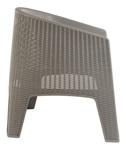 Silla Sillon De Exterior Garden Life Ibiza Rattan Sintetico x 2 unid Gris