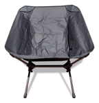 Silla de Camping Plegable Ligera y de Facil Armado Negra