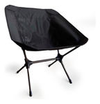 Silla de Camping Plegable Ligera y de Facil Armado Negra