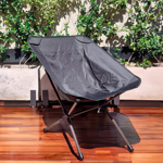 Silla de Camping Plegable Ligera y de Facil Armado Negra