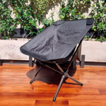 Silla de Camping Plegable Ligera y de Facil Armado Negra
