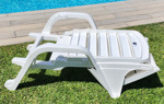 Reposera Cariló Semi Plegable Garden Life Color Blanca