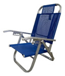 Reposera Copacabana Silla Playera 120 Kg Plegable Aluminio