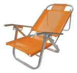 Reposera Copacabana Silla Playera Naranja Modelo Cad0400