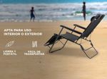 Reposera Plegable Cama Reclinable Jardín/Playa Gadnic
