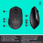 Kit Teclado Y Mouse Inalambrico Mk345 Logitech Color Del Mouse Negro Color Del Teclado Negro