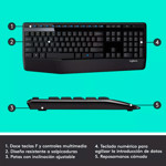Kit Teclado Y Mouse Inalambrico Mk345 Logitech Color Del Mouse Negro Color Del Teclado Negro