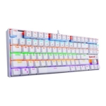 Teclado Gamer Redragon Kumara Blanco Switch Rojo Rainbow Español K552W-KR-SP