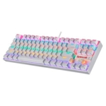 Teclado Gamer Redragon Kumara Blanco Switch Rojo Rainbow Español K552W-KR-SP
