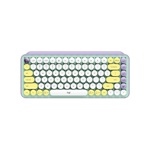 TECLADO INALAMBRICO MECANICO POP KEYS VIOLETA Y BLANCO