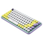 TECLADO INALAMBRICO MECANICO POP KEYS VIOLETA Y BLANCO