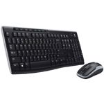 Combo Teclado / Mouse Logitech MK270 Inalambrico Negro