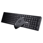 Teclado con Mouse CX LK-66385 USB Negro