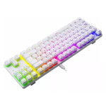 Teclado Gamer Mecanico T-Dagger Bora Blanco Switch Azul T-TGK315W-BL