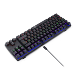 Teclado Gamer T-Dagger Bora Negro Switch Blue Español T-TGK313-BL