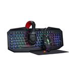 TECLADO + MOUSE + AURICULAR C/MIC + PAD NOGANET NKB-403 GAMER
