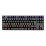 Teclado Gamer T-Dagger Bora Negro Switch Red Español T-TGK313-RD