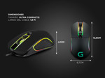 Mouse Gamer Gadnic M8 High 6 Botones RGB USB