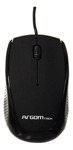 Mouse Óptico Argomtech Ms14 Negro Usb Con Cable