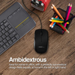 Mouse Óptico Argomtech Ms14 Negro Usb Con Cable