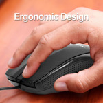 Mouse Óptico Argomtech Ms14 Negro Usb Con Cable