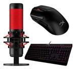 Kit Hyperx Micrófono Quadcast + Teclado Y Mouse gamer