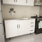 Bajo Mesada 120 Blanco