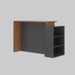 Isla de cocina Stone EMC Olmo y Gris Grafito