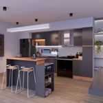 Isla de cocina Stone EMC Olmo y Gris Grafito