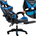 Silla Gamer Vonne SV-G0 - Negro/Azul - Cuero sintético - 1