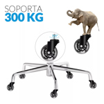Kit 5 Ruedas Silicona Vabenne Silla Sillon Oficina Gamer Goma 11x22