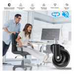 Kit 5 Ruedas Silicona Vabenne Silla Sillon Oficina Gamer Goma 11x22