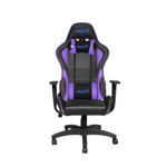 Silla gamer con estructura metálica, alta calidad, color negro y violeta NISUTA - NSBUG4