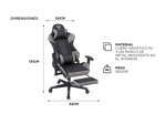 Silla Gamer Pro Gadnic Ergonómica Respaldo Ajustable Reposabrazos