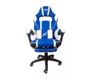 Silla Butaca Gamer Escritorio Noga Typhon Rt Con Apoyapies Azul