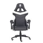 Silla Gamer Dooku Cuero Blanca y Negra KJ-463T-BW