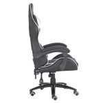 Silla Gamer Dooku Cuero Blanca y Negra KJ-463T-BW