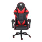 Silla Gamer Dooku Cuero Negra Y Roja Kj-463t-br