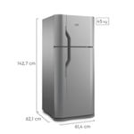 Heladera con freezer Gafa HGF358AFP Plata 282lts