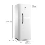 Heladera con freezer Gafa HGF378AFB Blanca 326lts