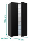 Heladera Side By Side Hisense Rc-67wsg 518 L