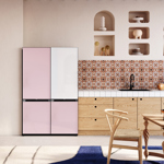 Heladera Samsung Bespoke  328LTS Glam Pink