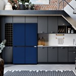 Heladera Samsung Bespoke  328LTS Glam Navy