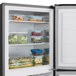Heladera con freezer Cíclica 314 Lts Drean HDR320F00N Negra Steel