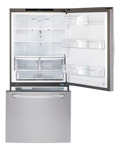 Heladera Inverter LG Gb62bgs 545lts Freezer Inferior Inox