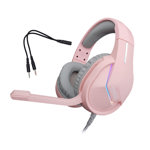 Auricular Gamer Rosa Leds Rgb Con Microfono Ps4, Pc, Xbox - OSAUG700P