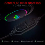 Auriculares Gamer Redragon Gamer Zeus X H510-rgb Negro Con Luz Rgb Led