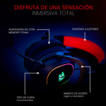 Auriculares Gamer Redragon Gamer Zeus X H510-rgb Negro Con Luz Rgb Led