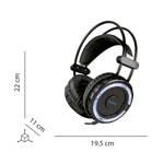 Auricular Gammer PANACOM GM8220HP Earpads Iluminados  Micrófono y Control de Volumen
